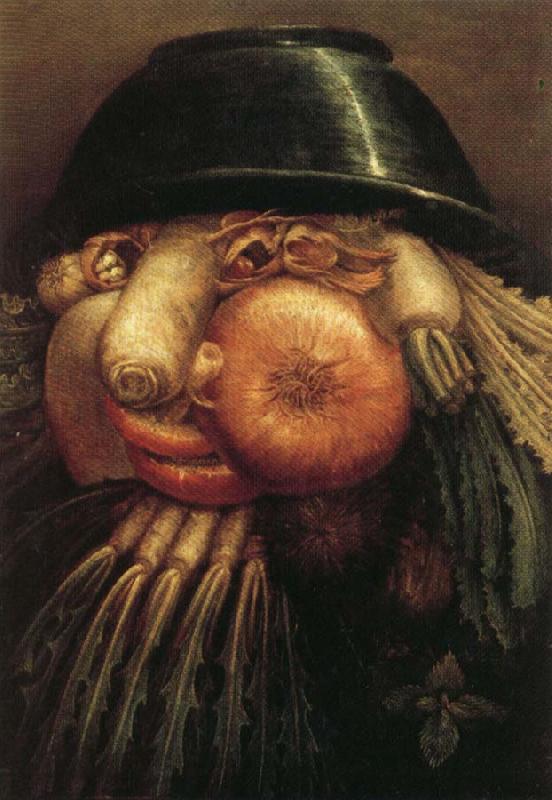 Giuseppe Arcimboldo Vegetables in a Bowl or The Vegetable Gardener oil painting picture